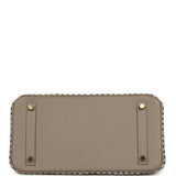 Pre-owned Hermes Jay Ahr Birkin 30 Gris Asphalte Epsom Bandana Embroidery Gold Hardware - Thumbnail View 6