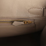 Pre-owned Hermes Jay Ahr Birkin 30 Gris Asphalte Epsom Bandana Embroidery Gold Hardware - Thumbnail View 9