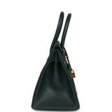 Pre-owned Hermes Birkin 30 Vert Cypress Chevre de Coromandel Gold Hardware - Thumbnail View 3