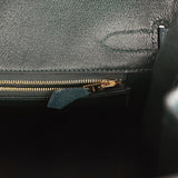 Pre-owned Hermes Birkin 30 Vert Cypress Chevre de Coromandel Gold Hardware - Thumbnail View 9
