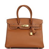 Pre-owned Hermes Birkin 30 Gold Epsom Gold Hardware - Thumbnail View 1