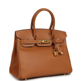 Pre-owned Hermes Birkin 30 Gold Epsom Gold Hardware - Thumbnail View 2