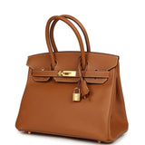 Pre-owned Hermes Birkin 30 Gold Epsom Gold Hardware - Thumbnail View 5