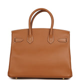 Pre-owned Hermes Birkin 30 Gold Epsom Gold Hardware - Thumbnail View 4