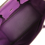 Pre-owned Hermes Birkin 30 UItraviolet Clemence Palladium Hardware - Thumbnail View 8