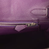 Pre-owned Hermes Birkin 30 UItraviolet Clemence Palladium Hardware - Thumbnail View 9