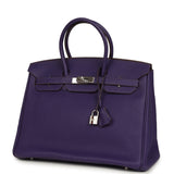 Pre-owned Hermes Birkin 35 Violet Togo Palladium Hardware - Thumbnail View 5