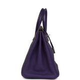 Pre-owned Hermes Birkin 35 Violet Togo Palladium Hardware - Thumbnail View 3