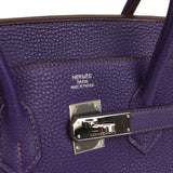 Pre-owned Hermes Birkin 35 Violet Togo Palladium Hardware - Thumbnail View 7