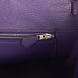 Pre-owned Hermes Birkin 35 Violet Togo Palladium Hardware - Thumbnail View 9