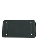 Pre-owned Hermes Birkin 35 Vert Rousseau Togo Palladium Hardware