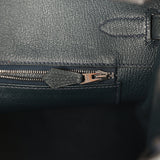 Pre-owned Hermes Birkin 35 Vert Rousseau Togo Palladium Hardware