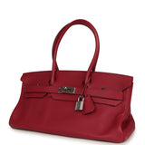 Vintage Hermes Shoulder Birkin 42 JPG Rubis Togo Palladium Hardware - Thumbnail View 5