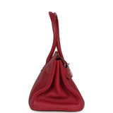 Vintage Hermes Shoulder Birkin 42 JPG Rubis Togo Palladium Hardware - Thumbnail View 3