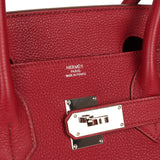 Vintage Hermes Shoulder Birkin 42 JPG Rubis Togo Palladium Hardware - Thumbnail View 7