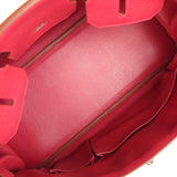 Vintage Hermes Shoulder Birkin 42 JPG Rubis Togo Palladium Hardware - Thumbnail View 8