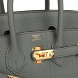 Hermes Birkin 25 Vert Amande Togo Gold Hardware - Thumbnail View 7