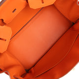 Pre-owned Hermes Birkin 35 Orange Togo Gold Hardware - Thumbnail View 8
