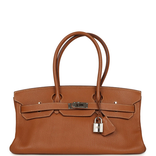 Vintage Hermes Shoulder Birkin 42 JPG Gold Togo Palladium Hardware