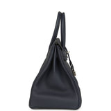 Hermes Birkin 35 Bleu Nuit Togo Palladium Hardware