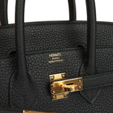 Hermes Birkin 25 Black Togo Gold Hardware - Thumbnail View 7