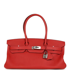 Vintage Hermes Shoulder Birkin 42 JPG Capucine Togo Palladium Hardware