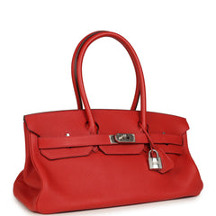 Vintage Hermes Shoulder Birkin 42 JPG Capucine Togo Palladium Hardware