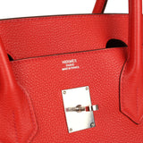 Vintage Hermes Shoulder Birkin 42 JPG Capucine Togo Palladium Hardware - Thumbnail View 7