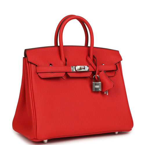 Hermes Birkin 25 Rouge de Coeur Togo Palladium Hardware