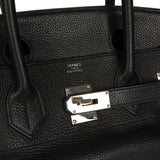 Vintage Hermes Shoulder Birkin 42 JPG Black Clemence Palladium Hardware - Thumbnail View 7