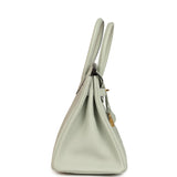 Pre-owned Hermes Birkin 30 Gris Neve Togo Gold Hardware