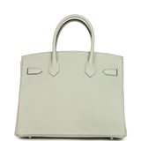Pre-owned Hermes Birkin 30 Gris Neve Togo Gold Hardware