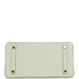 Pre-owned Hermes Birkin 30 Gris Neve Togo Gold Hardware