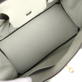 Pre-owned Hermes Birkin 30 Gris Neve Togo Gold Hardware