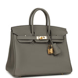 Hermes Birkin 25 Gris Meyer Togo Gold Hardware