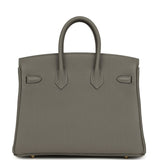 Hermes Birkin 25 Gris Meyer Togo Gold Hardware