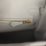 Hermes Birkin 25 Gris Meyer Togo Gold Hardware
