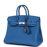 Hermes Birkin 25 Bleu Zellige Togo Palladium Hardware - Thumbnail View 5