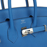 Hermes Birkin 25 Bleu Zellige Togo Palladium Hardware - Thumbnail View 7
