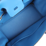 Hermes Birkin 25 Bleu Zellige Togo Palladium Hardware - Thumbnail View 8