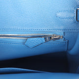 Hermes Birkin 25 Bleu Zellige Togo Palladium Hardware - Thumbnail View 9
