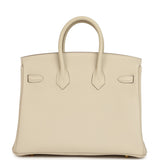 Hermes Birkin 25 Craie Togo Gold Hardware
