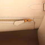 Hermes Special Order (HSS) Birkin 35 Rose Azalee and Craie Epsom Brushed Gold Hardware