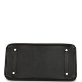 Pre-owned Hermes Birkin 30 Black Epsom Palladium Hardware