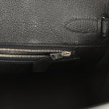 Pre-owned Hermes Birkin 30 Black Epsom Palladium Hardware