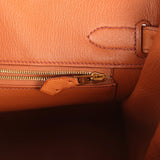 Pre-owned Hermes Birkin 30 Cognac Ostrich Gold Hardware - Thumbnail View 9