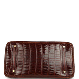 Pre-owned Hermes Birkin 35 Miel Shiny Porosus Crocodile Gold Hardware - Thumbnail View 6