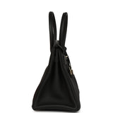 Pre-owned Hermes Birkin 30 Black Togo Palladium Hardware