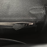 Pre-owned Hermes Birkin 30 Black Togo Palladium Hardware
