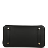 Pre-owned Hermes Birkin 25 Black Swift Gold Hardware